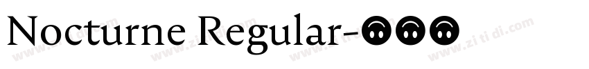 Nocturne Regular字体转换
